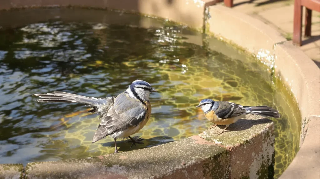 Il dépose une pièce de 5 centimes dans son jardin et les mésanges se rassemblent par dizaines